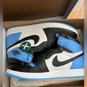 Air Jordan 1 NIKE Retro High Og University Blue black/white sz 12